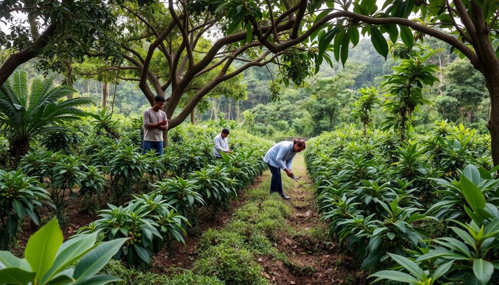 Prácticas sostenibles en una finca de café de especialidad con sistemas agroforestales